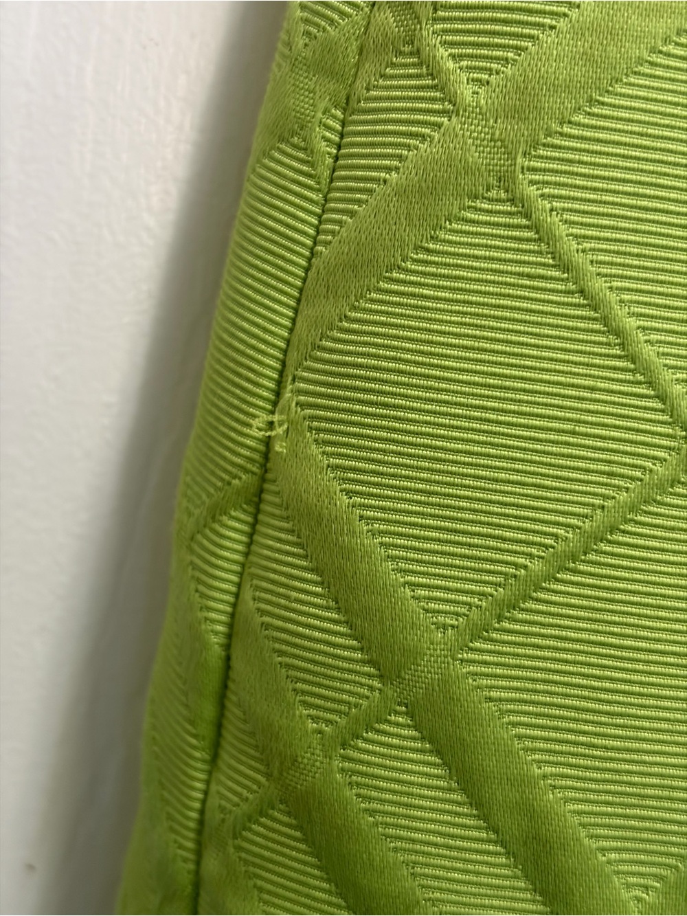 Vtg Jones New York Lime Green Sleeveless Shift Dress 12 flaws - Picture 5 of 12